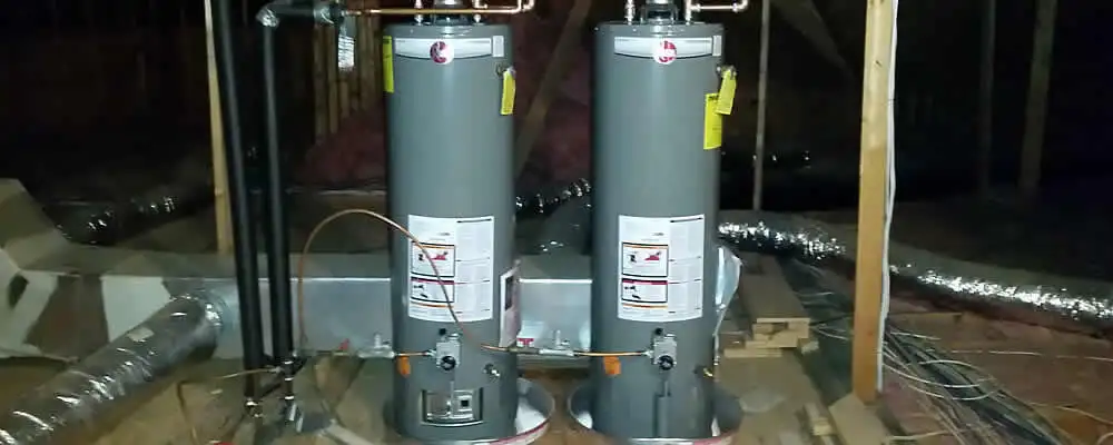 Tankless water heater installation for home hot water in Bloomington, IN